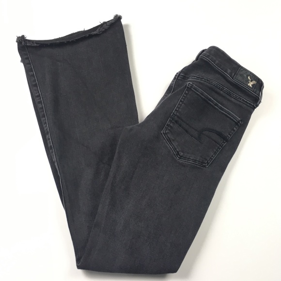 american eagle frayed hem jeans